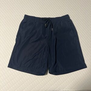 Navy Blue Drawstring Shorts
